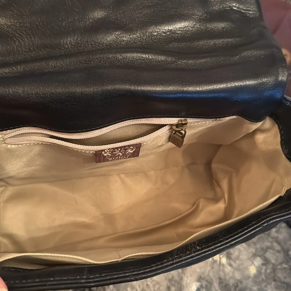 Pratesi Firenze Italian quilted black leather should bag NWT - Picture 2 of 15